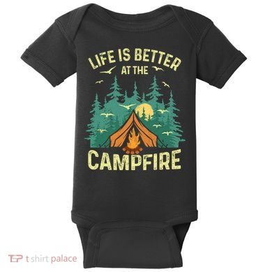 Funny Camping Lover Design For Camping Vacationist Baby Bodysuit