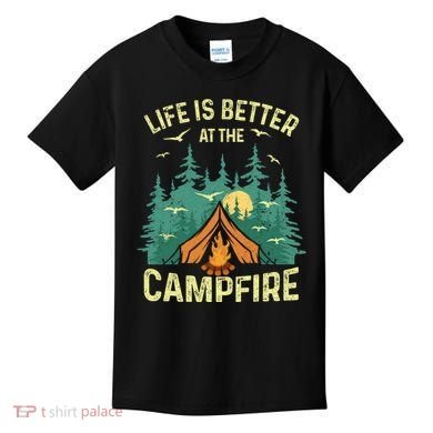 Funny Camping Lover Design For Camping Vacationist Kids T-Shirt