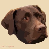 Funny Chocolate Lab Labrador Retriever Dog Head Tote Bag thumb 4