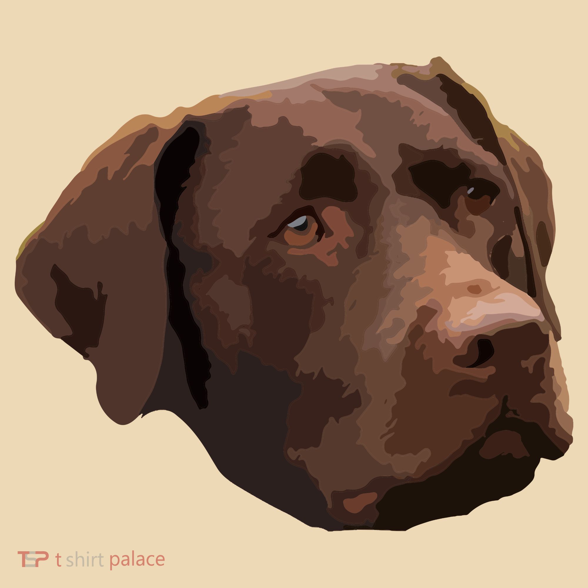 Funny Chocolate Lab Labrador Retriever Dog Head Tote Bag