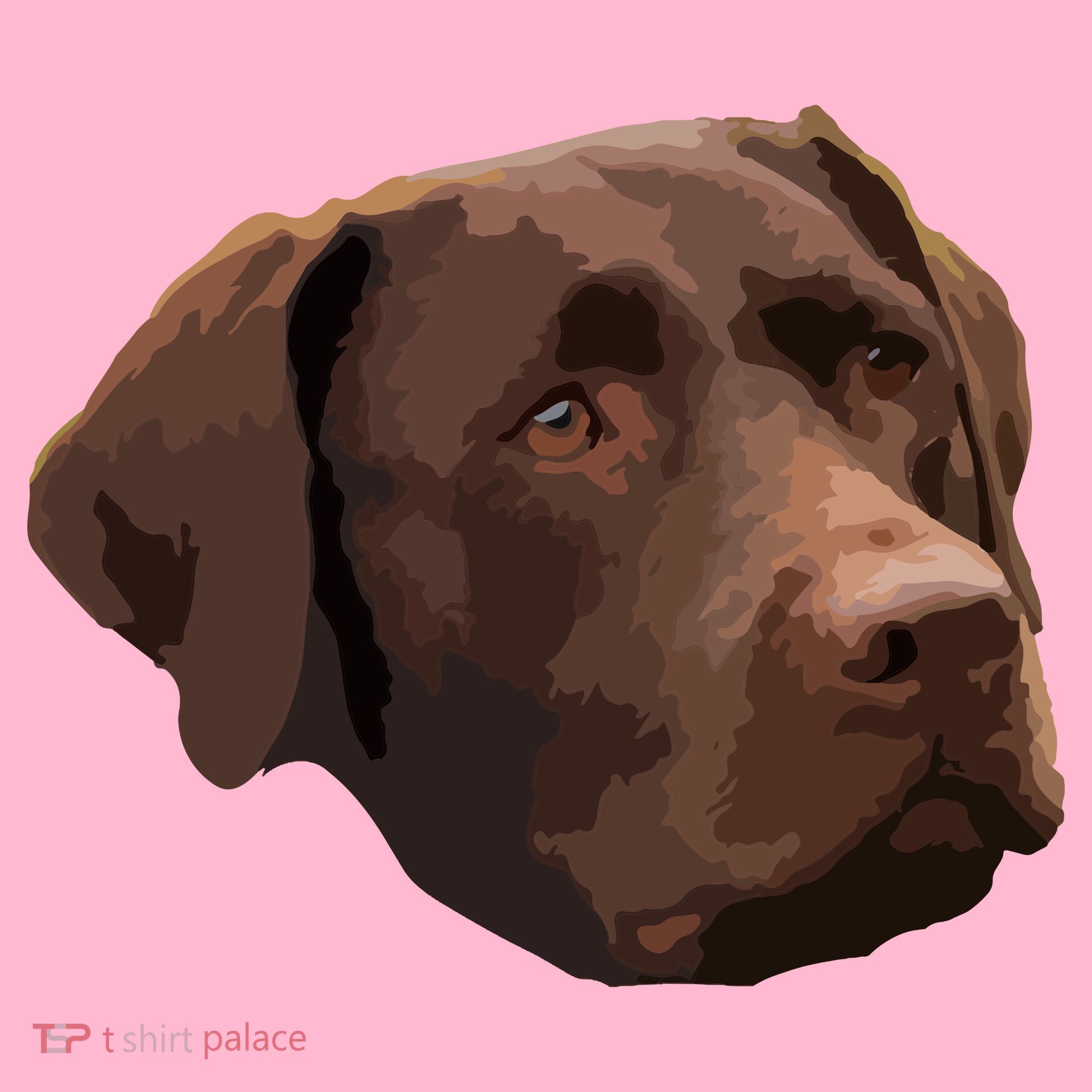 Funny Chocolate Lab Labrador Retriever Dog Head Coaster