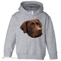 Funny Chocolate Lab Labrador Retriever Dog Head Toddler Hoodie thumb 0