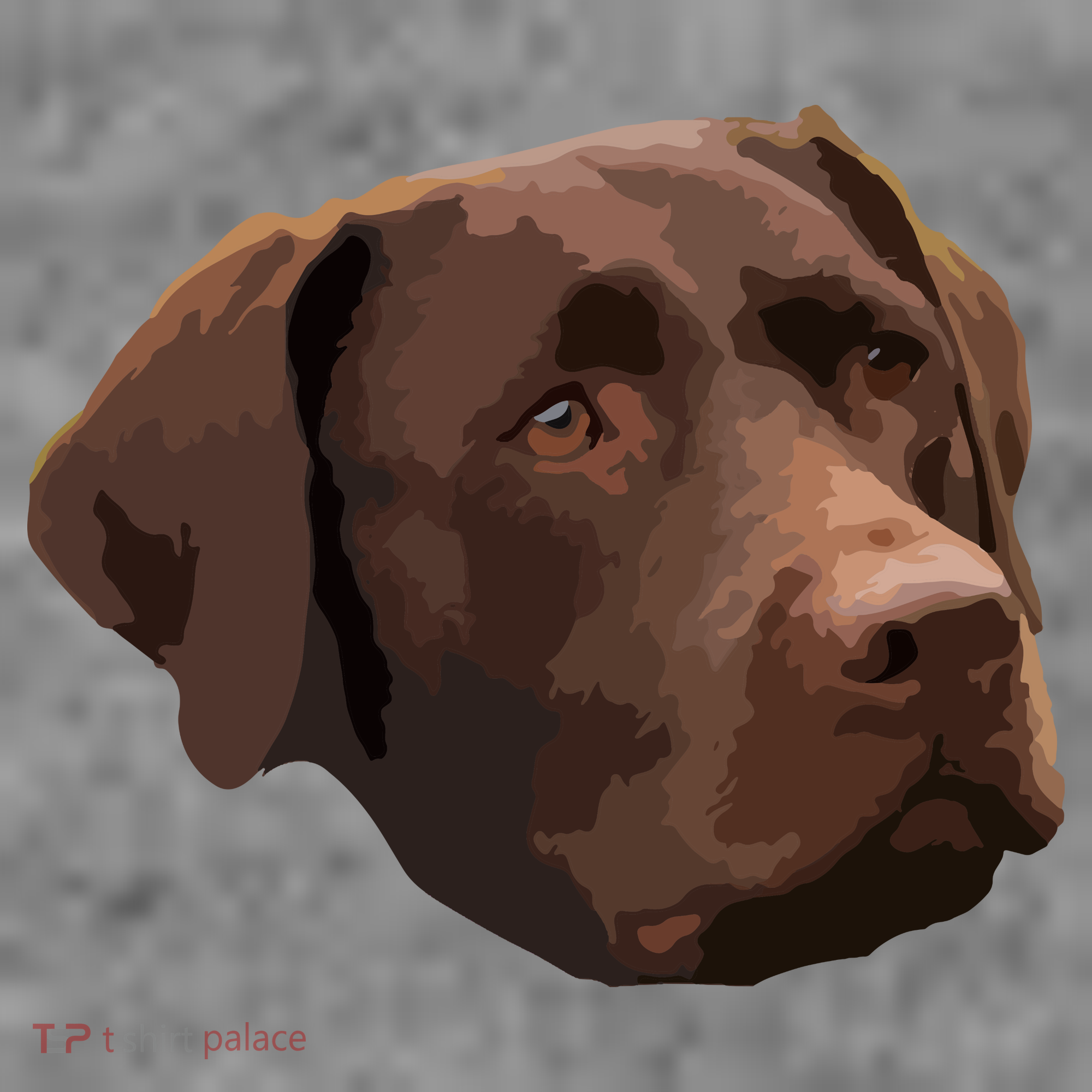 Funny Chocolate Lab Labrador Retriever Dog Head Toddler Hoodie