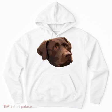 Funny Chocolate Lab Labrador Retriever Dog Head Hoodie