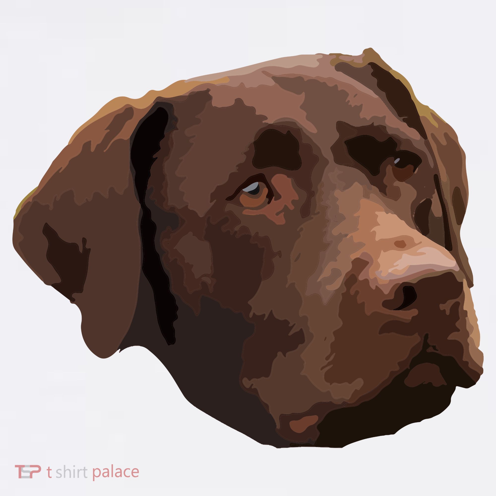 Funny Chocolate Lab Labrador Retriever Dog Head Hat