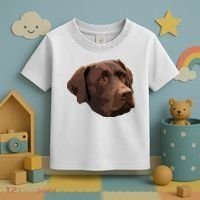 Funny Chocolate Lab Labrador Retriever Dog Head Toddler T-Shirt thumb 3