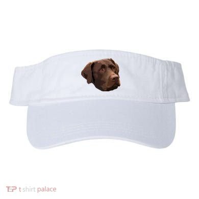 Funny Chocolate Lab Labrador Retriever Dog Head Visor