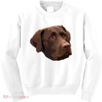 Funny Chocolate Lab Labrador Retriever Dog Head Kids Sweatshirt thumb 0