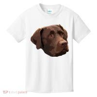 Funny Chocolate Lab Labrador Retriever Dog Head Kids T-Shirt thumb 0