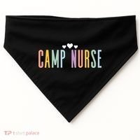 Funny Camping Lover Nursing Matching Summer Camp Nurse Gift USA-Made Doggie Bandana thumb 0