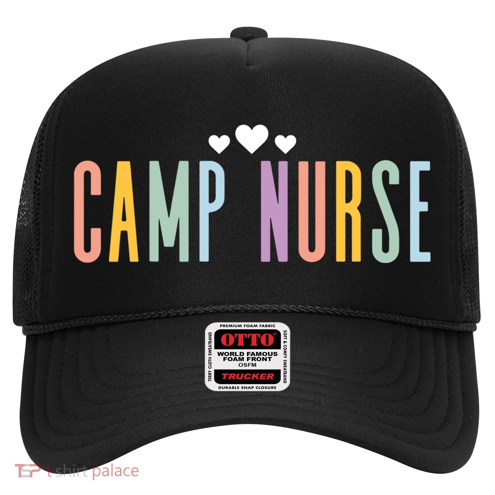 Funny Camping Lover Nursing Matching Summer Camp Nurse Gift Hat