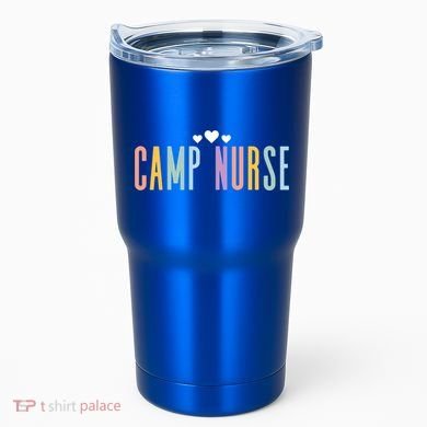 Funny Camping Lover Nursing Matching Summer Camp Nurse Gift Tumbler