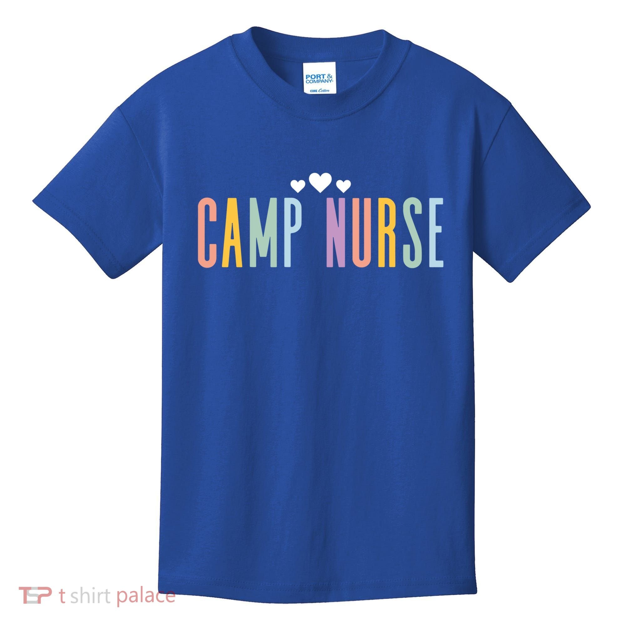 Funny Camping Lover Nursing Matching Summer Camp Nurse Gift Kids T-Shirt