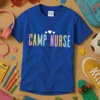 Funny Camping Lover Nursing Matching Summer Camp Nurse Gift Kids T-Shirt thumb 3
