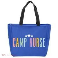 Funny Camping Lover Nursing Matching Summer Camp Nurse Gift Tote Bag thumb 0