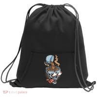 Funny Coffee Lover Addict Skull Sweatshirt Cinch Pack Bag thumb 0