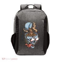 Funny Coffee Lover Addict Skull Vector Backpack thumb 0
