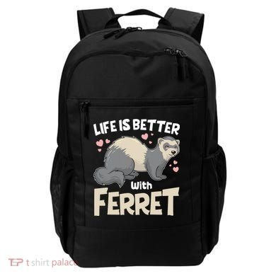 Funny Cute Life Is Better With Ferret Backpack