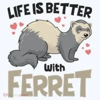 Funny Cute Life Is Better With Ferret Long Sleeve Shirt thumb 2