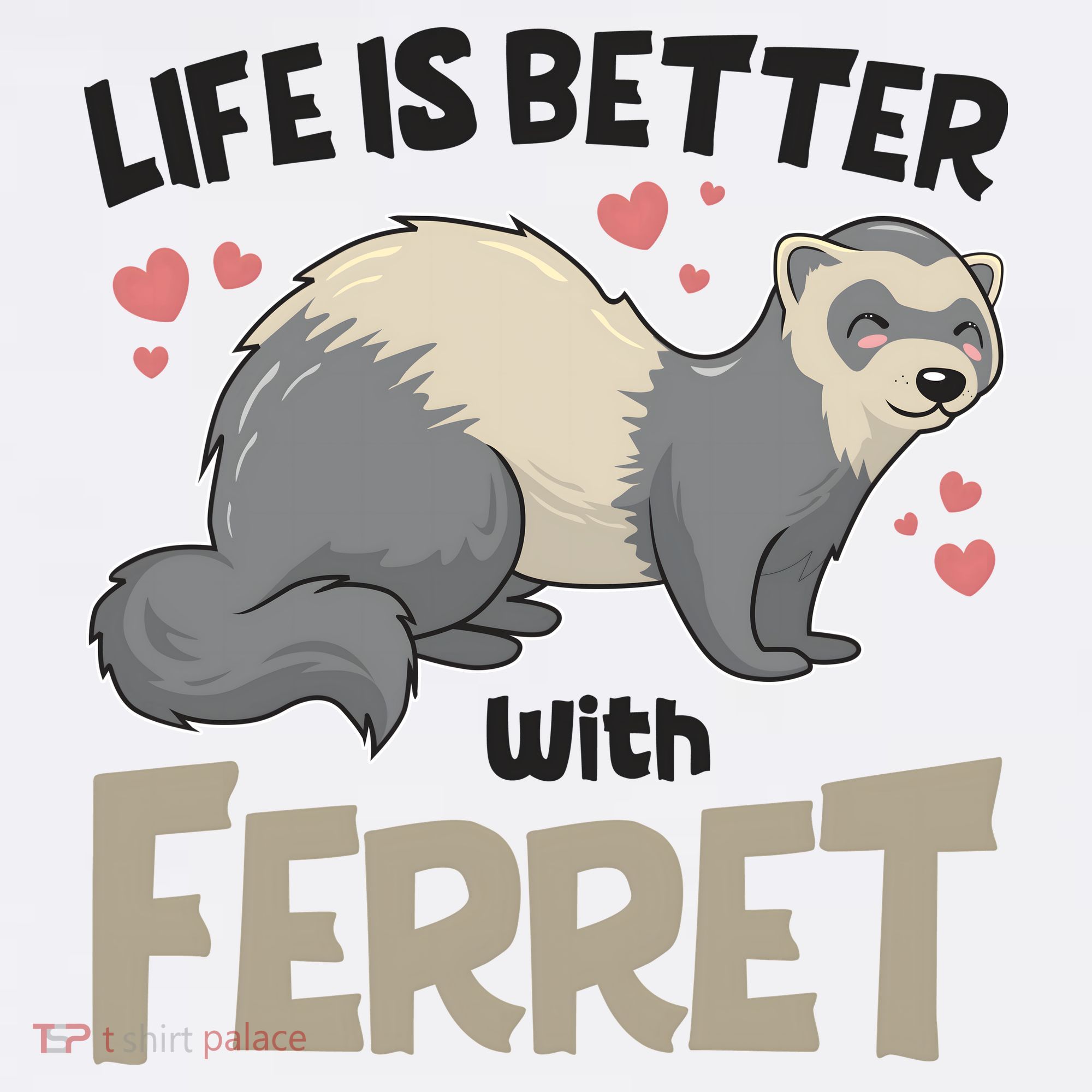 Funny Cute Life Is Better With Ferret Apron