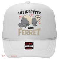 Funny Cute Life Is Better With Ferret Hat thumb 0