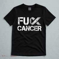 Fuck Cancer Lung Cancer Support Ribbon Gift T-Shirt thumb 5