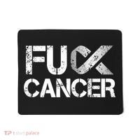 Fuck Cancer Lung Cancer Support Ribbon Gift Mousepad thumb 0