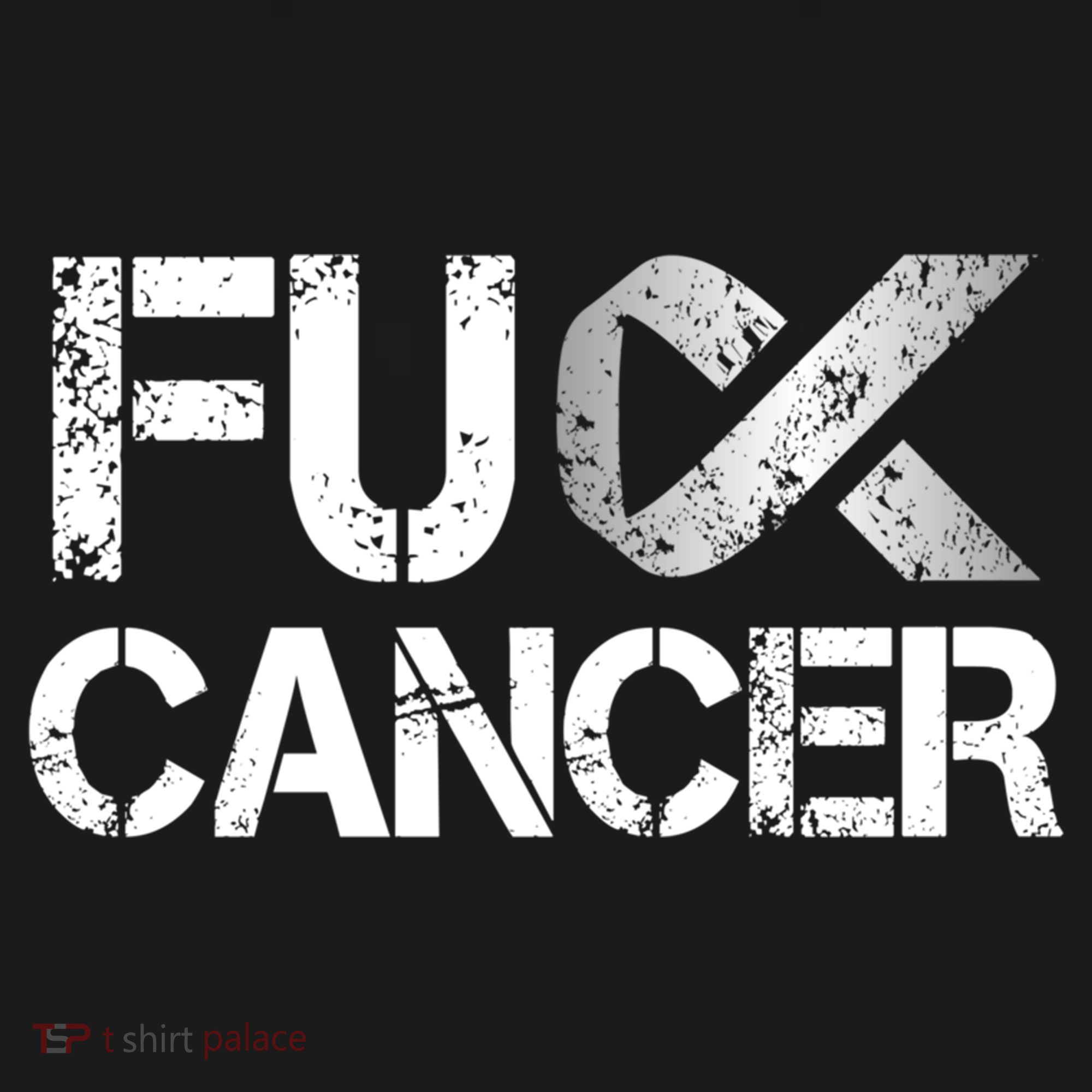 Fuck Cancer Lung Cancer Support Ribbon Gift Mousepad