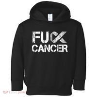 Fuck Cancer Lung Cancer Support Ribbon Gift Toddler Hoodie thumb 0