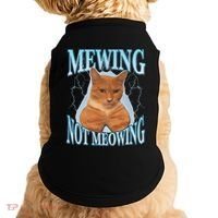 Funny Cat Meme Mewing Looksmax Meowing Cat Trend Doggie Tank thumb 0