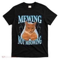 Funny Cat Meme Mewing Looksmax Meowing Cat Trend T-Shirt thumb 0