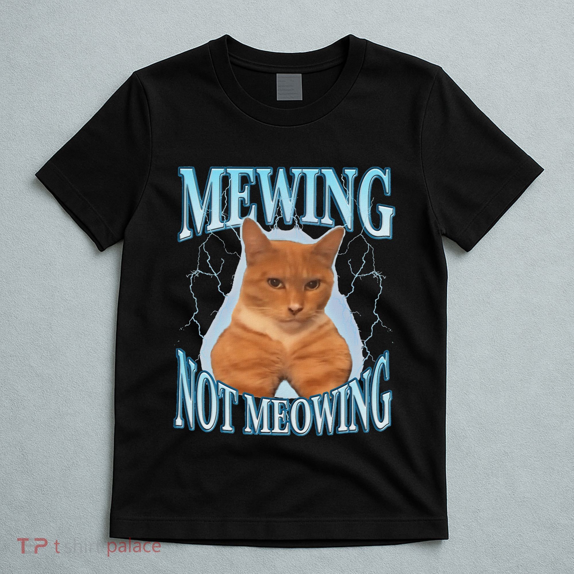 Funny Cat Meme Mewing Looksmax Meowing Cat Trend T-Shirt