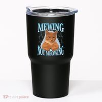 Funny Cat Meme Mewing Looksmax Meowing Cat Trend Tumbler thumb 0