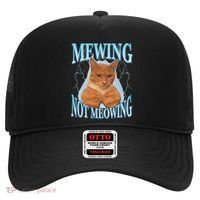 Funny Cat Meme Mewing Looksmax Meowing Cat Trend Hat thumb 0