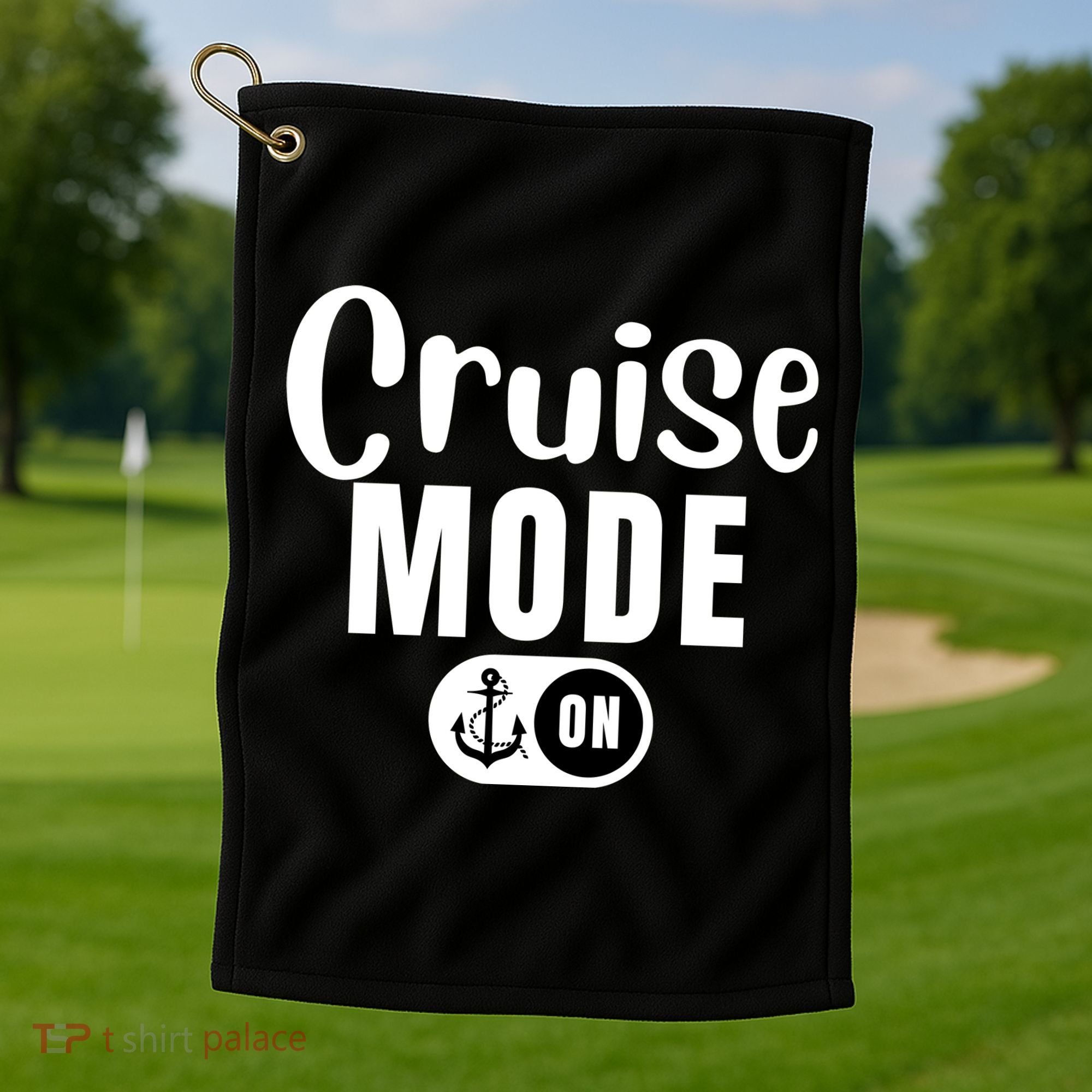 Funny Cruise Mode On Funny Cruise Ship Funny Cruise Vacation Cruise Mode On Golf Towel