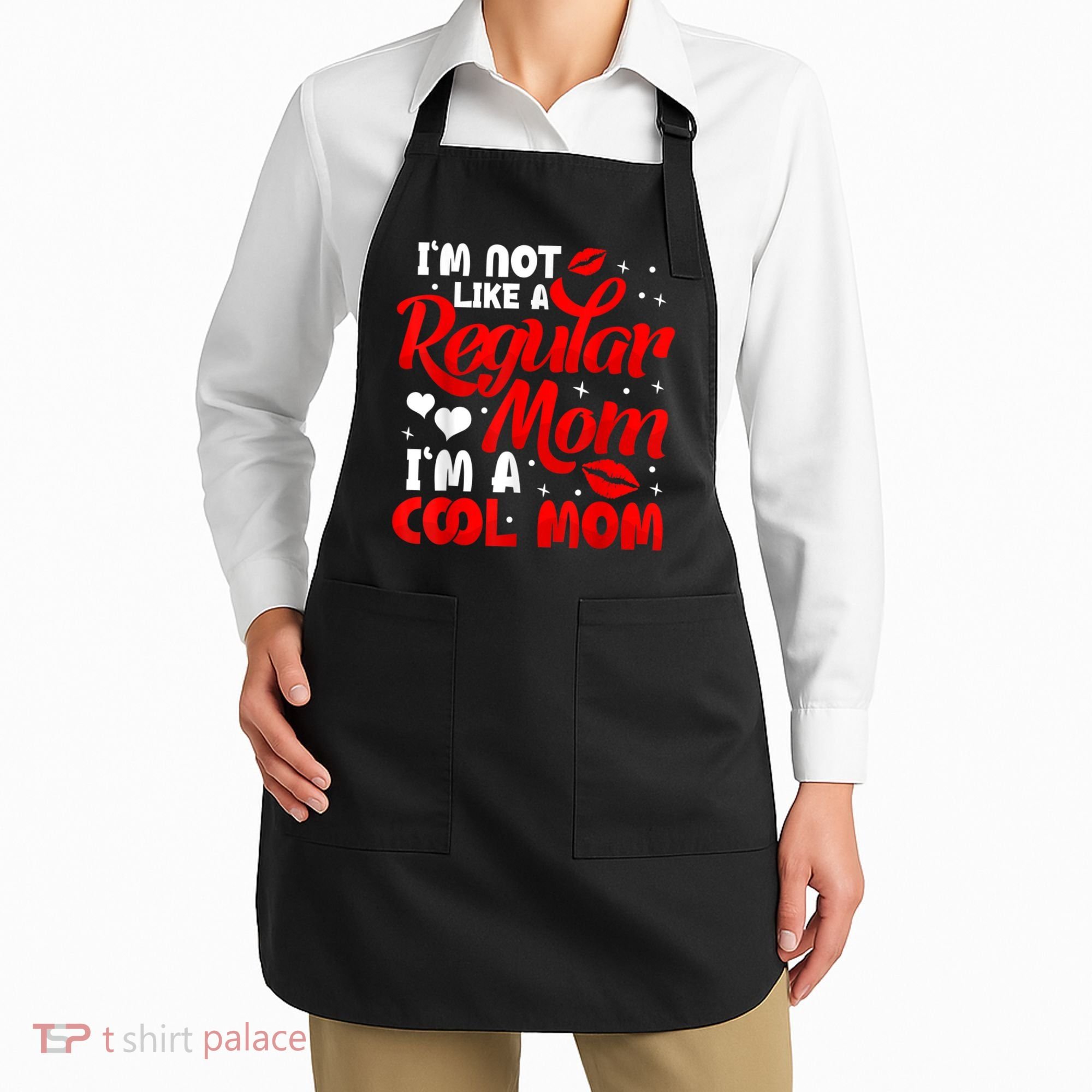 Funny Cool Mothers Day Tee For Mama Mom From Sons Daughters Apron
