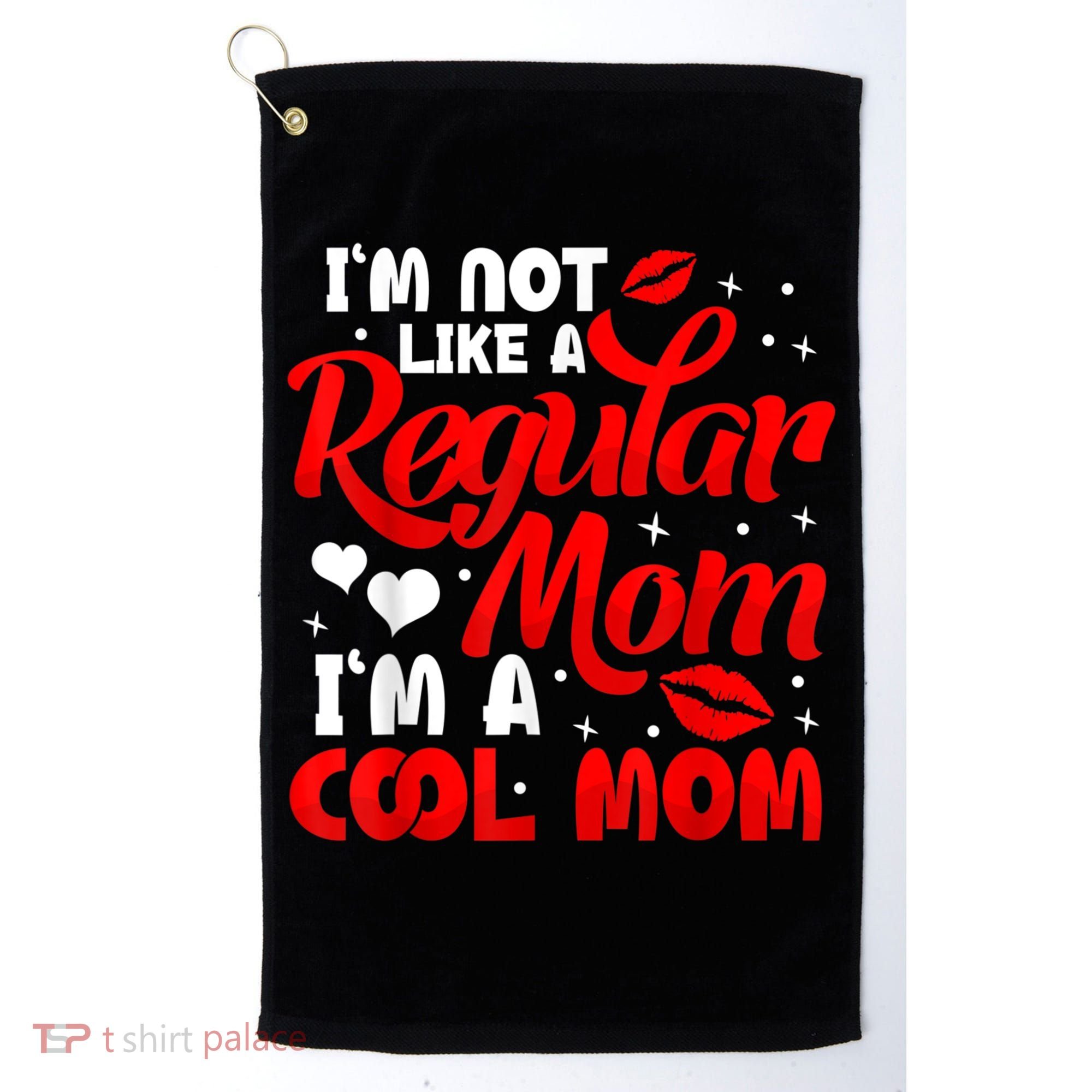 Funny Cool Mothers Day Tee For Mama Mom From Sons Daughters Golf Towel