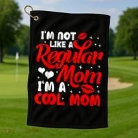 Funny Cool Mothers Day Tee For Mama Mom From Sons Daughters Golf Towel thumb 1