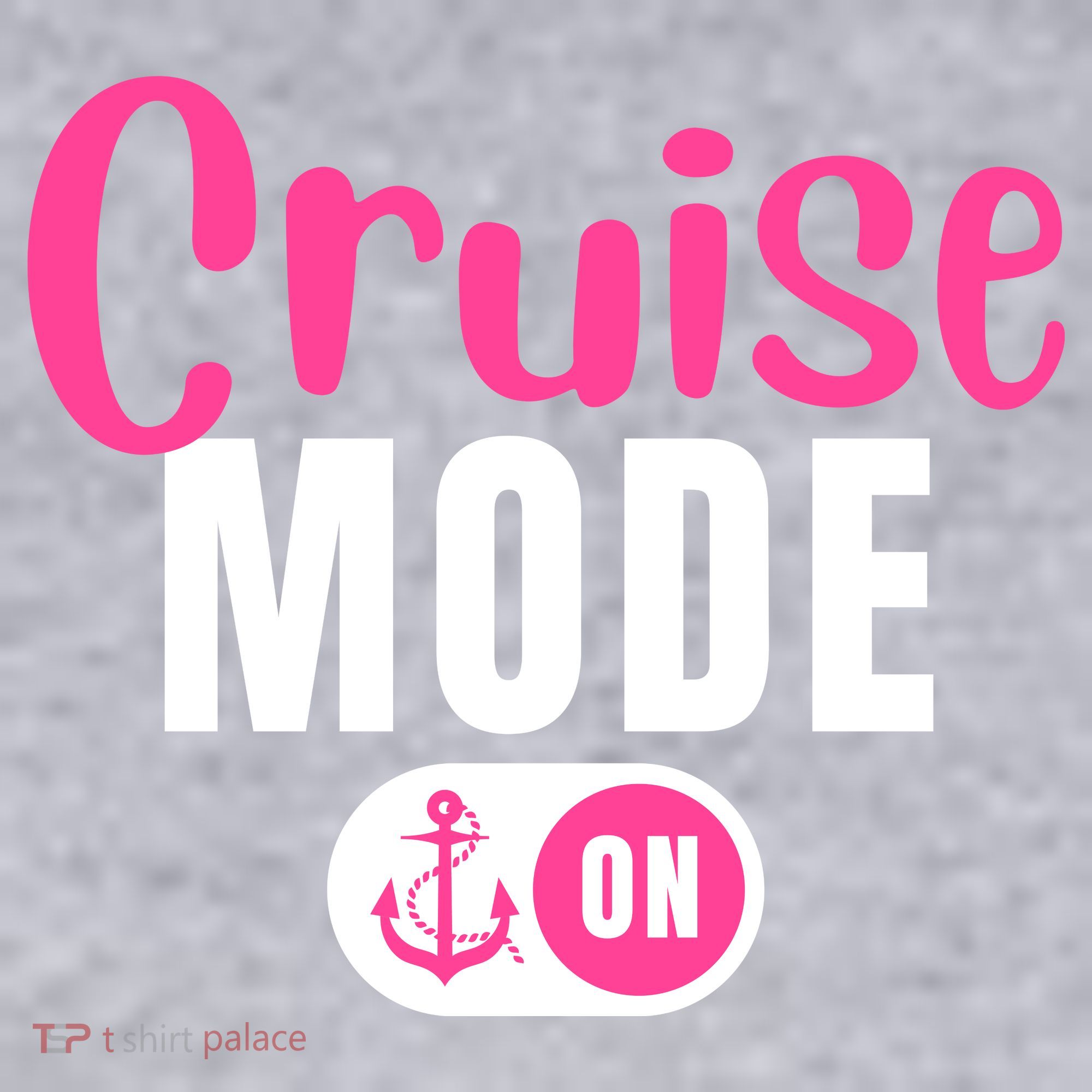 Funny Cruise Mode On Funny Cruise Vacation Funny Cruise Ship Cruise Mode On Women's Racerback Cropped Tank