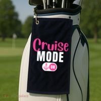 Funny Cruise Mode On Funny Cruise Vacation Funny Cruise Ship Cruise Mode On Golf Towel thumb 2