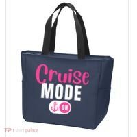 Funny Cruise Mode On Funny Cruise Vacation Funny Cruise Ship Cruise Mode On Tote Bag thumb 3