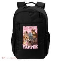 Funny Cat Meme Professional Yapper Cat Oddly Specific Dank Backpack thumb 0