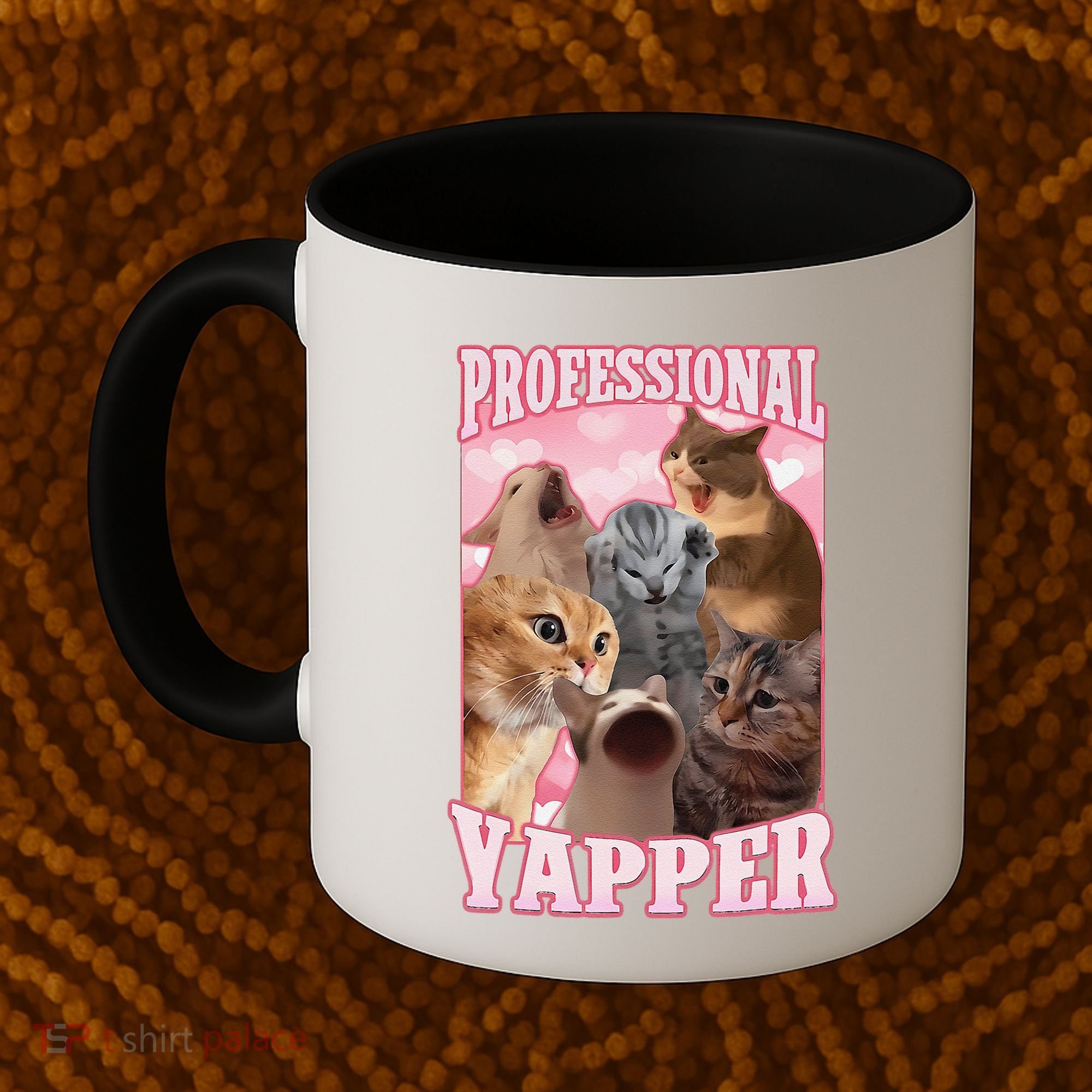 Funny Cat Meme Professional Yapper Cat Oddly Specific Dank Coffee Mug