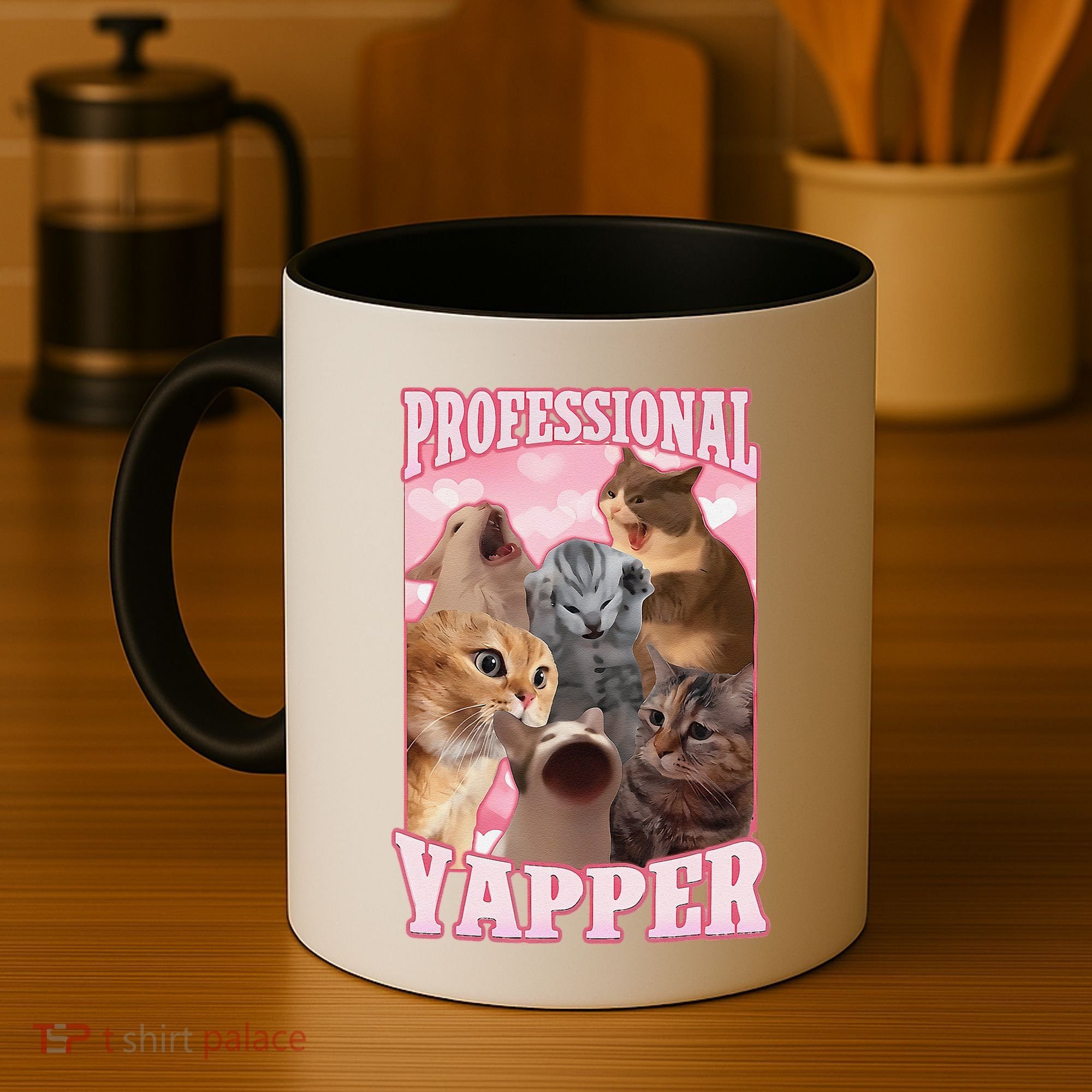 Funny Cat Meme Professional Yapper Cat Oddly Specific Dank Coffee Mug
