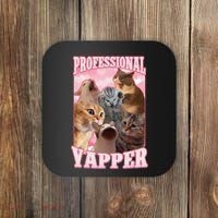 Funny Cat Meme Professional Yapper Cat Oddly Specific Dank Coaster thumb 0