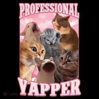 Funny Cat Meme Professional Yapper Cat Oddly Specific Dank Women's Hoodie thumb 2