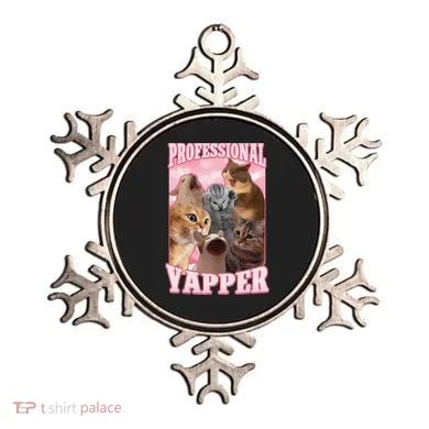 Funny Cat Meme Professional Yapper Cat Oddly Specific Dank Ornament