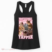 Funny Cat Meme Professional Yapper Cat Oddly Specific Dank Women's Tank Top thumb 0