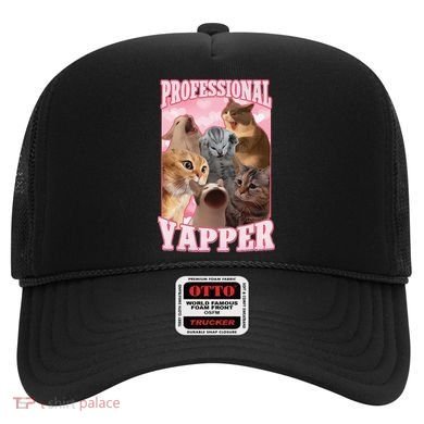 Funny Cat Meme Professional Yapper Cat Oddly Specific Dank Hat