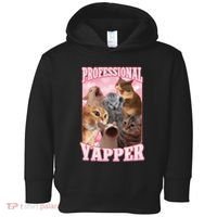 Funny Cat Meme Professional Yapper Cat Oddly Specific Dank Toddler Hoodie thumb 0
